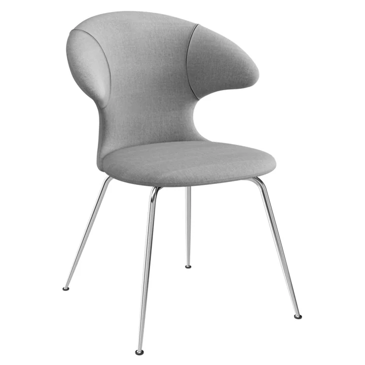 Time Flies Chaise, piètement chromé, sterling de Umage