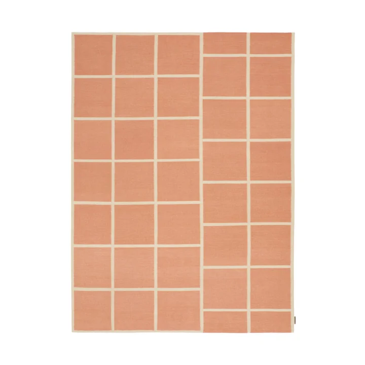 Kelim Untitled_AB14 Tapis, 180 x 240 cm, orange / beige (0060 Red earth) de Kvadrat