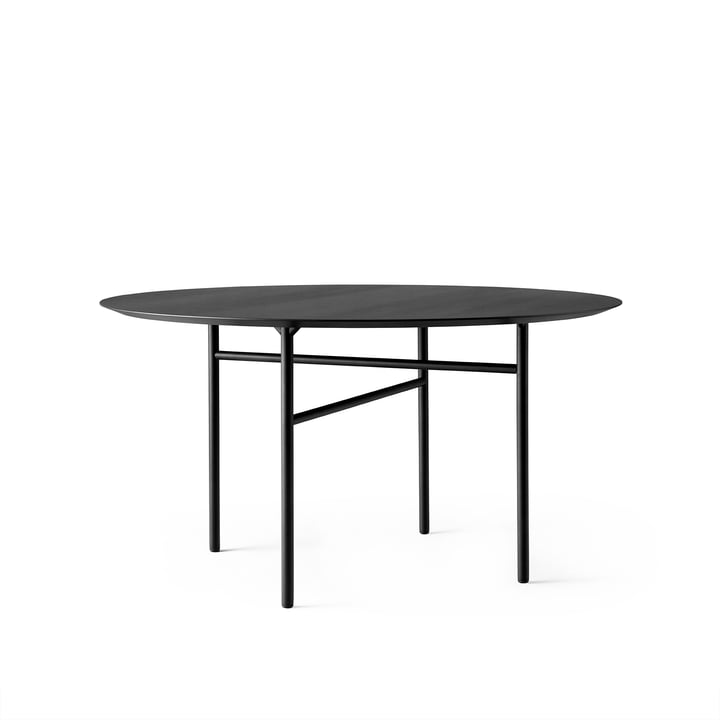 Snaregade Table de salle à manger, Ø 120 cm, noir de Audo