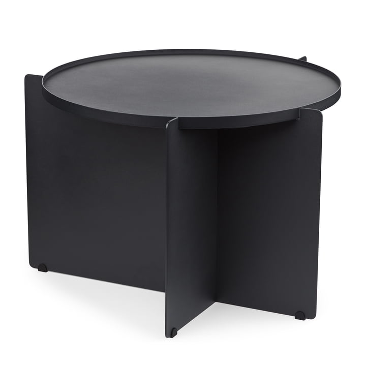 Svip Table d'appoint, Ø 60 x 42 cm, noir / gris de Gejst