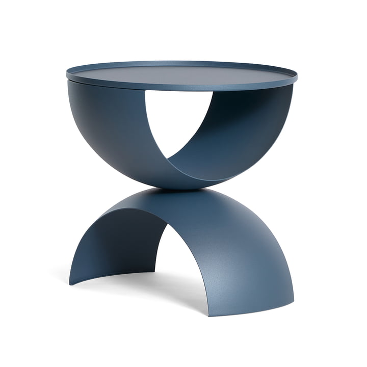 Bow Bow Table d'appoint, Ø 40 x 40 cm, metal blue de Frederik Roijé