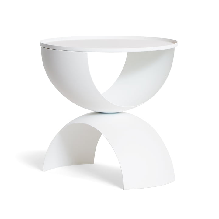 Bow Bow Table d'appoint, Ø 40 x 40 cm, blanc de Frederik Roijé