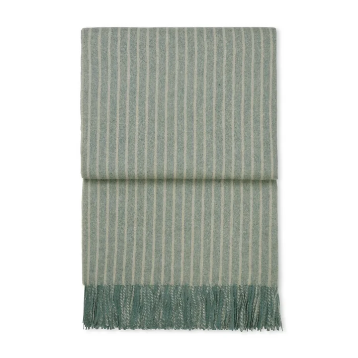 Stripes Couverture de Elvang dans la couleur verte
