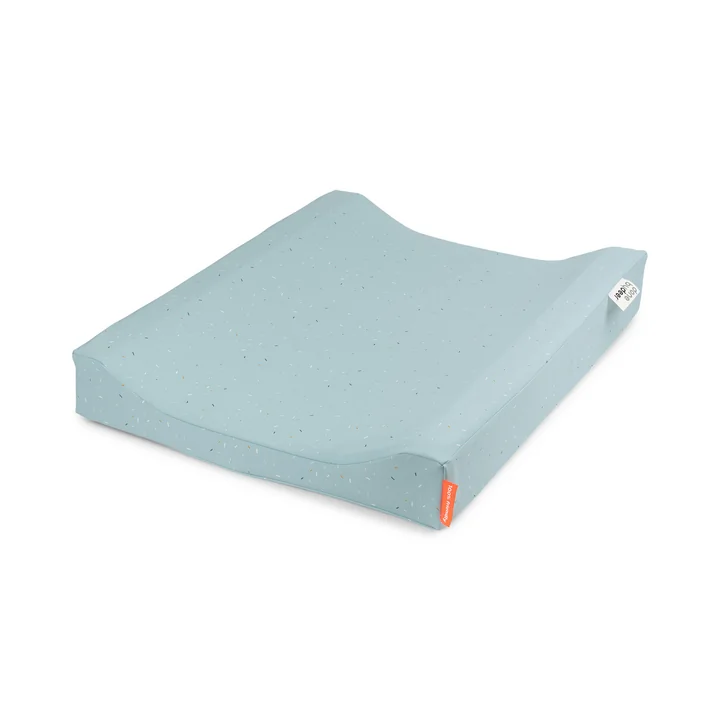 Matelas à langer Easy Wipe Confetti, bleu de Done by Deer