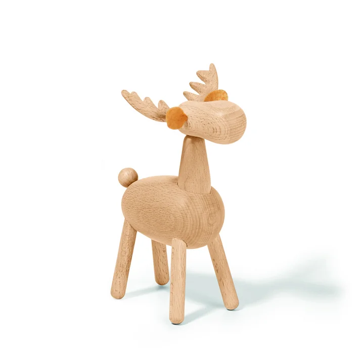 Elmar Elch Figurine en bois, hêtre, M de Philippi