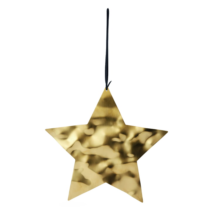 Aqua Pendentif de Noël, étoile, doré de Philippi