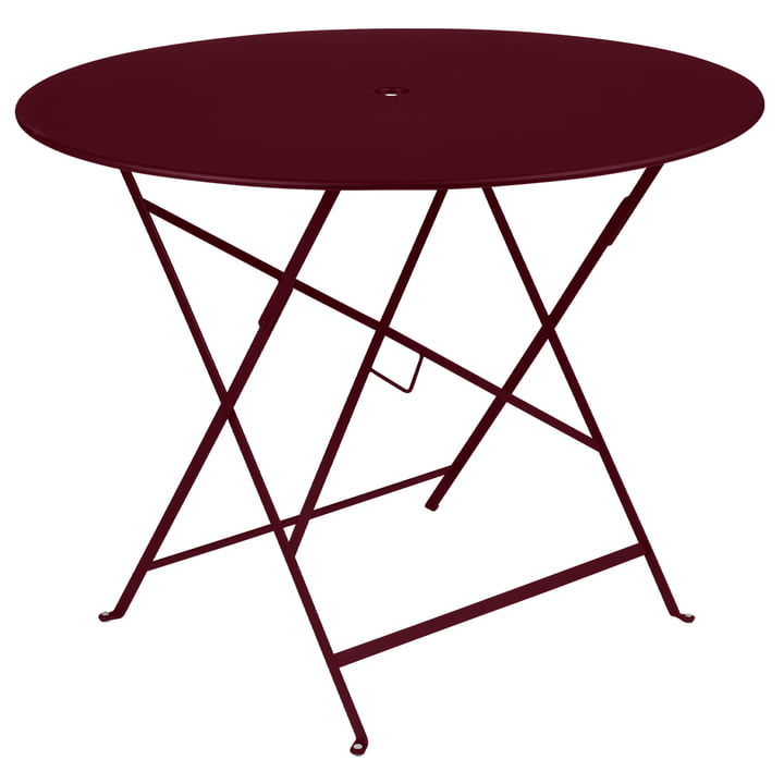 Fermob - Bistro Table pliante, ronde, Ø 96 cm, cerisier noir