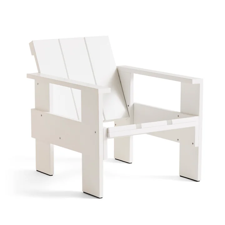 Crate Lounge Chair, L 77 cm, white de HAY