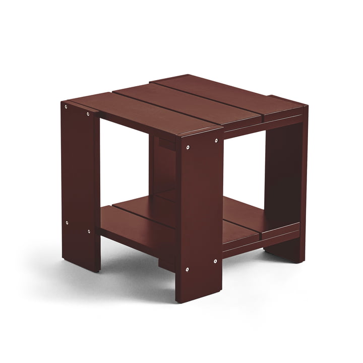 Crate Table d'appoint, L 49,5 cm, iron red de Hay