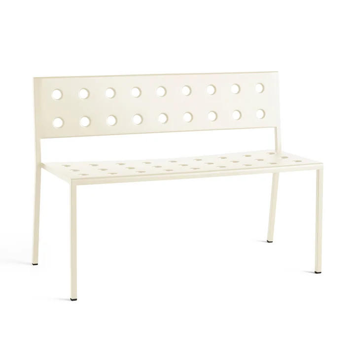 Balcony Dining Bank, L 114cm, chalk beige de HAY