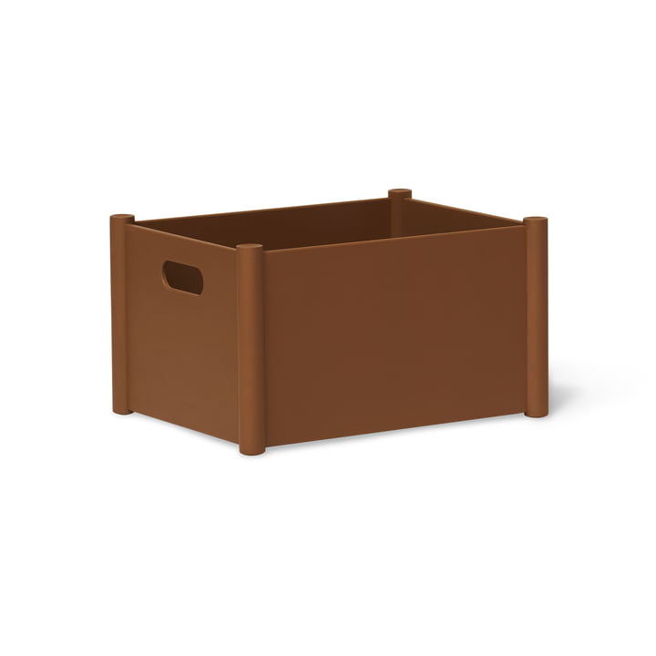 Pillar Storage Box M, clay brown de Form & Refine