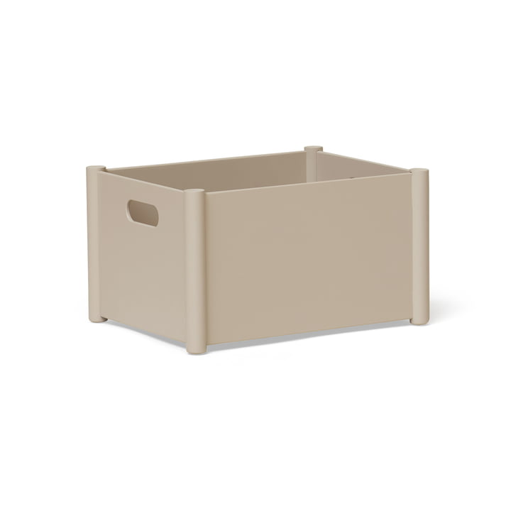 Pillar Storage Box M, warm grey de Form & Refine