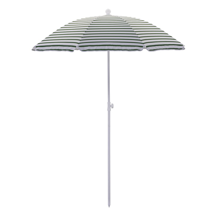 Oktogon Parasol, Ø 180 cm, vert / blanc de House Doctor