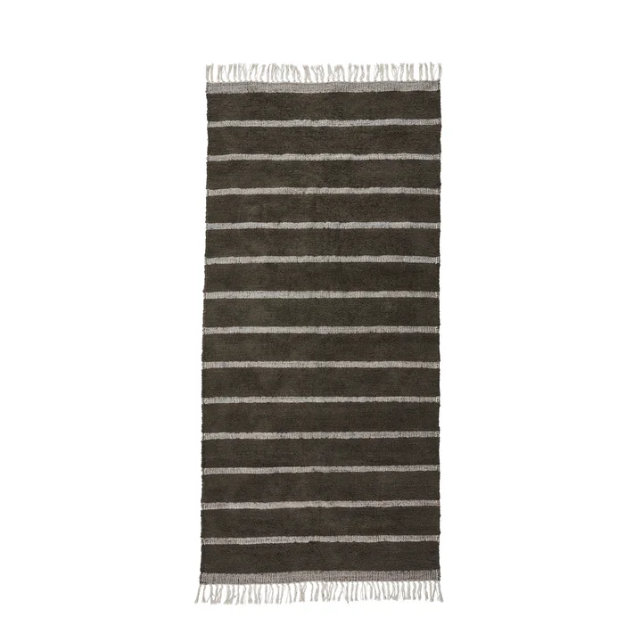 Chen Tapis, 90 x 200 cm, marron foncé de House Doctor