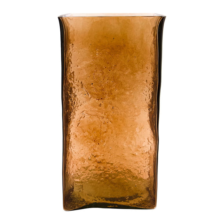 Square Vase, H 30 cm, ambre de House Doctor