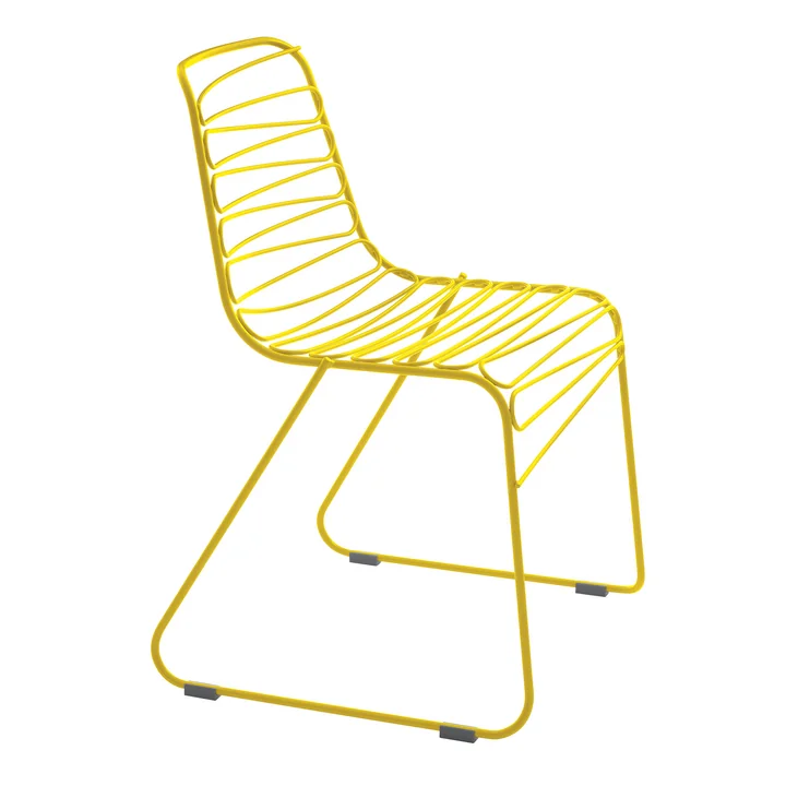 Flux Chaise d'extérieur, jaune de Magis
