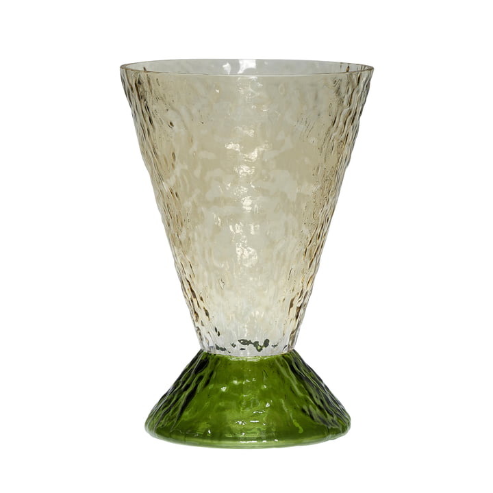 Abyss Vase, vert/brun de Hübsch Interior