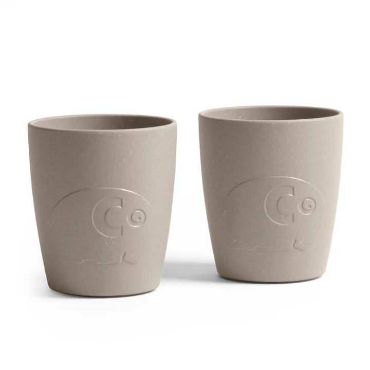MUMS Mug pour enfants de Sebra dans la couleur jetty beige (set de 2)
