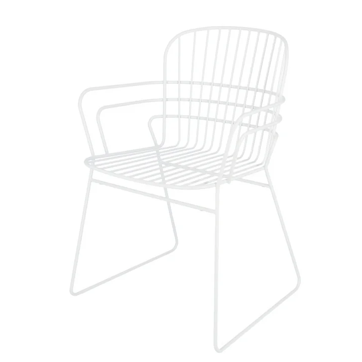 Ferly Fauteuil de jardin de Jan Kurtz en blanc
