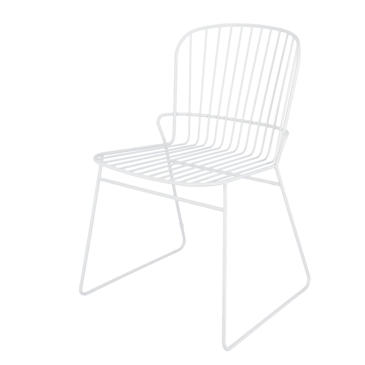 Ferly Chaise de jardin de Jan Kurtz en blanc