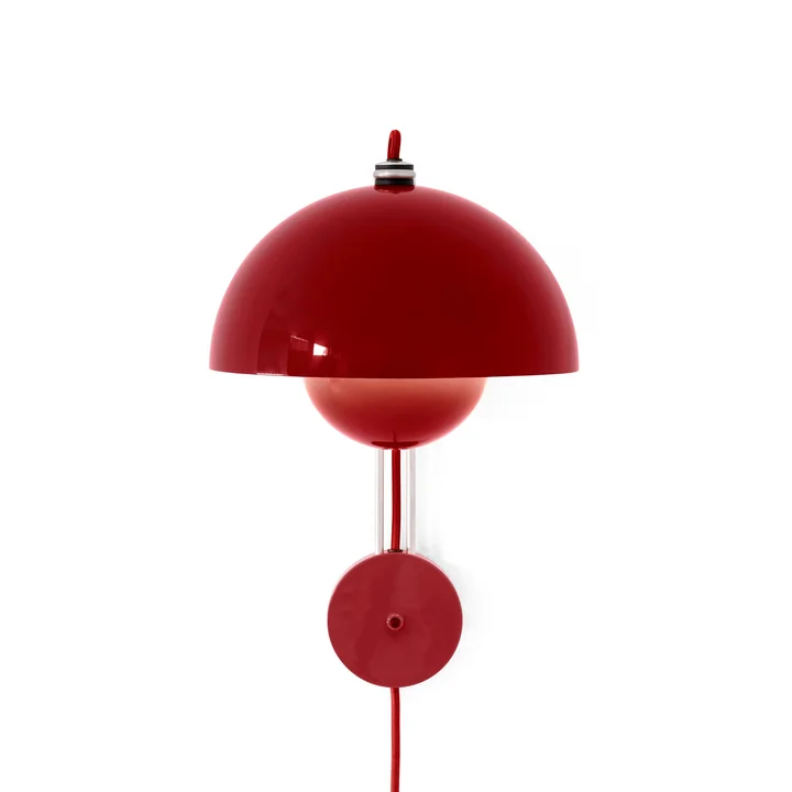 & Tradition - Flowerpot Applique murale VP8, vermillon