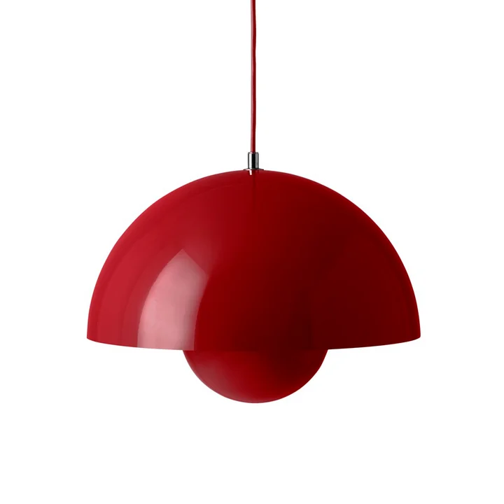 & Tradition - FlowerPot Lampe suspendue VP7, vermillon