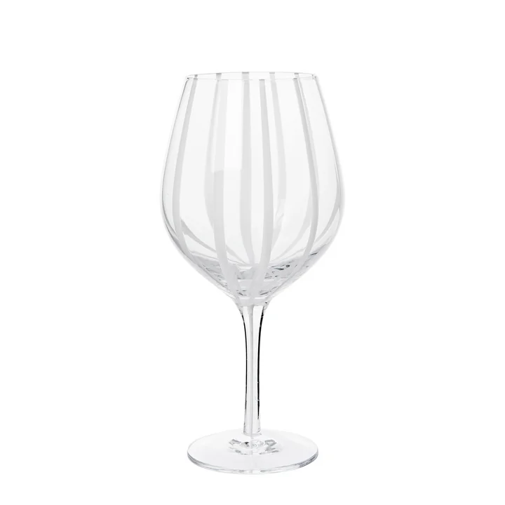 Broste Copenhagen - Stripe Verre à vin rouge
