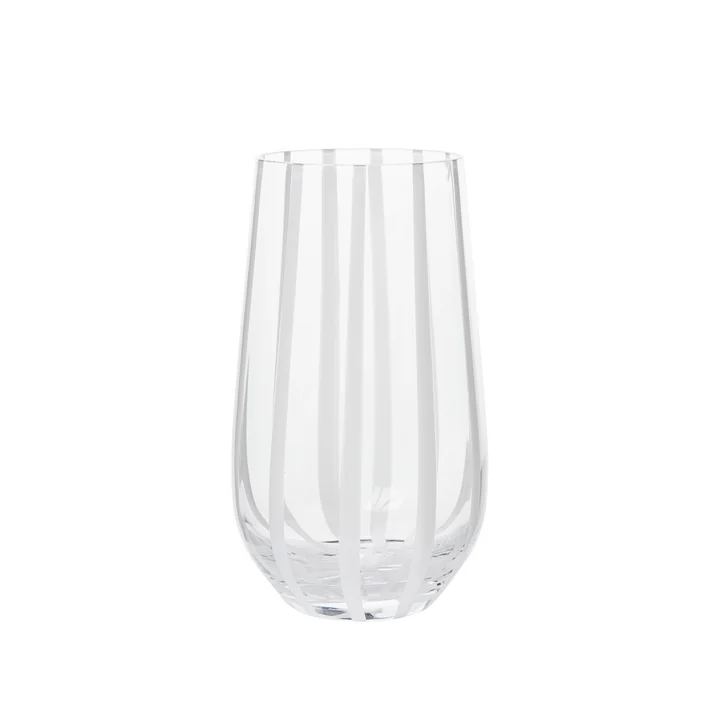 Broste Copenhagen - Stripe Verre à boire, H 15 cm
