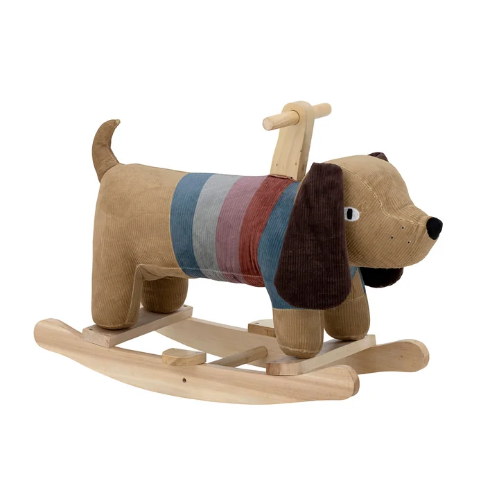 Bloomingville - Charlie Rocking Toy, chien, marron