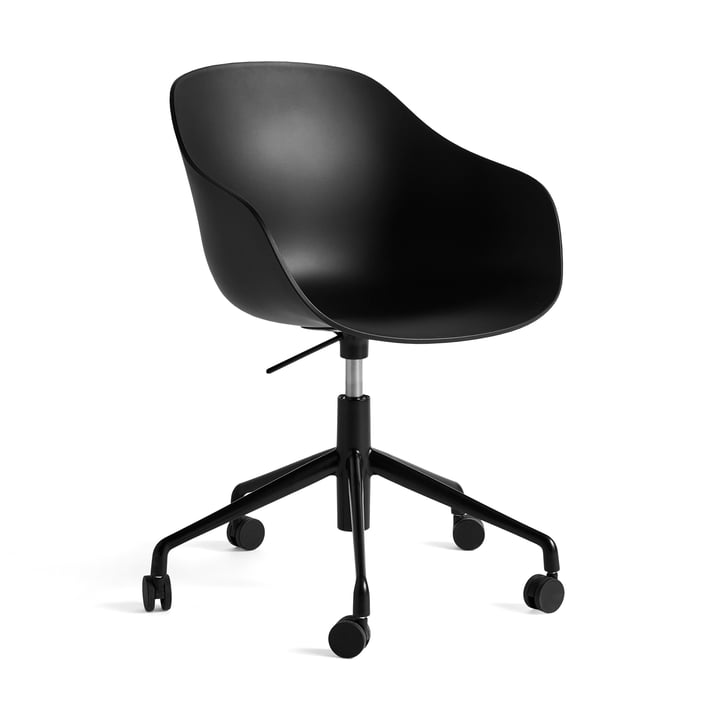 About A Chair AAC 252, aluminium époxy noir / noir de Hay