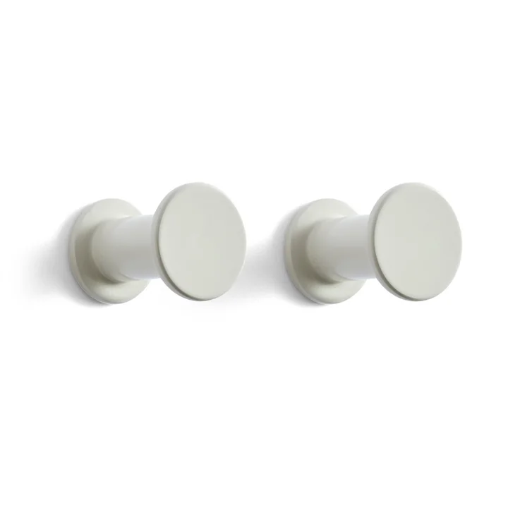 Bolt Lot de 2 patères, gris clair de HAY