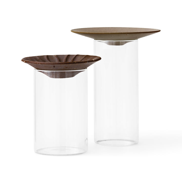 Cresco Propagation Vase (set de 2), brun / beige de Audo