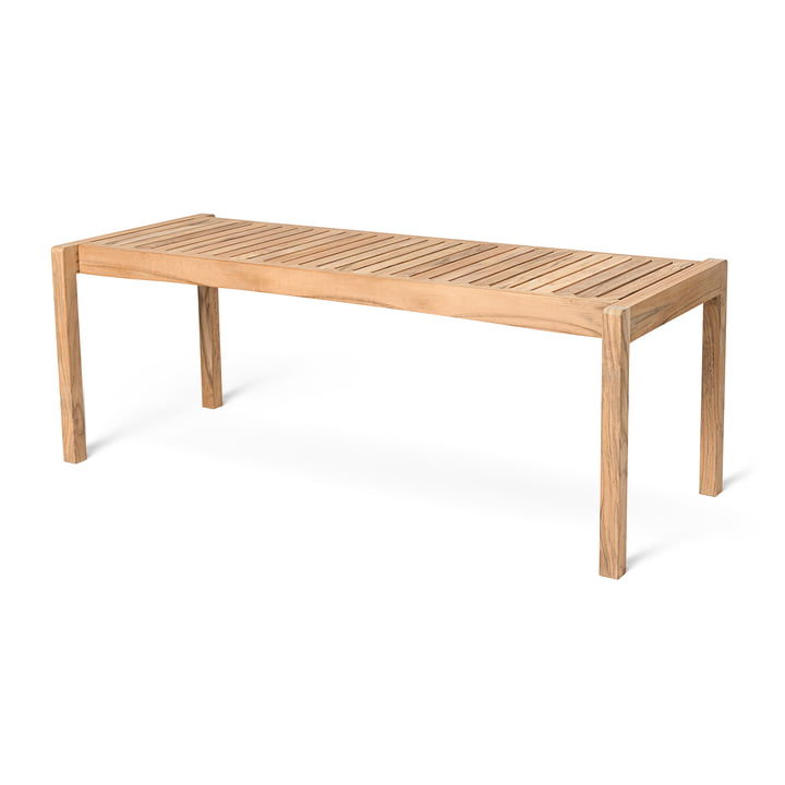 AH912 Outdoor Lounge Table, 12 3. 5 x 4 8. 5cm, Teck non traité de Carl Hansen