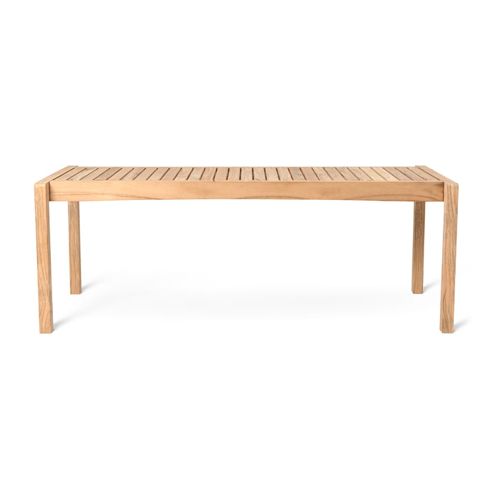 AH912 Outdoor Lounge Table, 12 3. 5 x 4 8. 5cm, Teck non traité de Carl Hansen