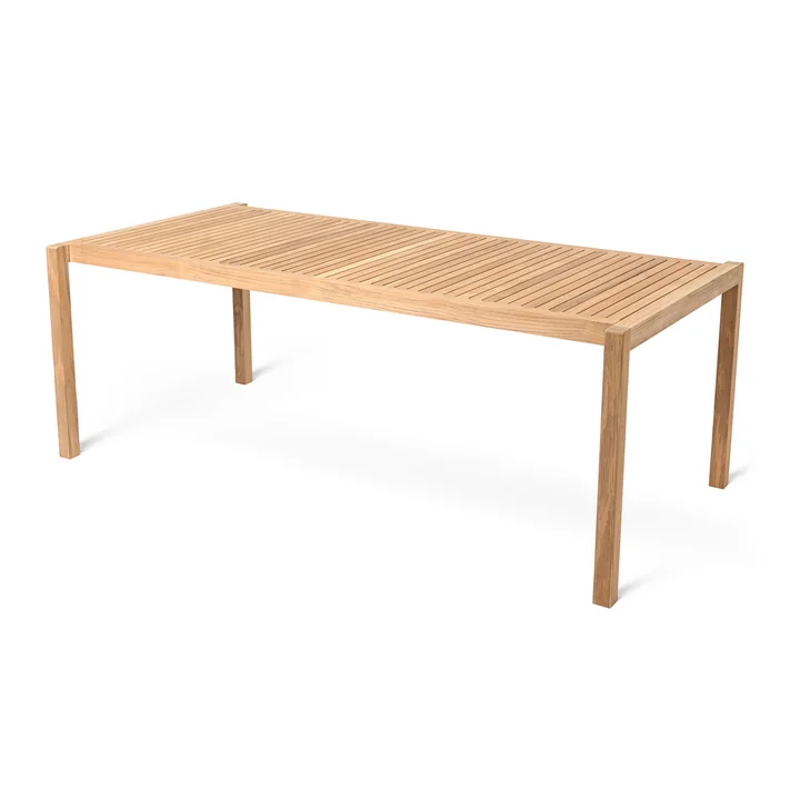 AH901 Table de jardin, 200 x 100 cm, teck non traité de Carl Hansen