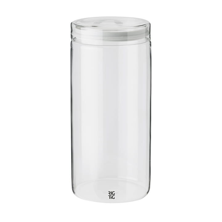 Store-It pot de rangement 1,5 l avec couvercle de Rig-Tig by Stelton en couleur gris clair