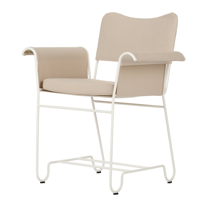 Tropique Outdoor Dining Chair, classic white semi matt / Leslie Limonta de Gubi