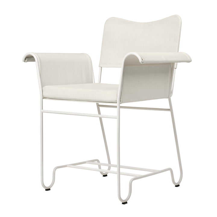 Tropique Outdoor Dining Chair, classic white semi matt / Leslie Limonta de Gubi