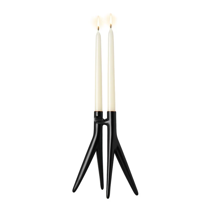 Abbracciaio Bougeoir, noir de Kartell