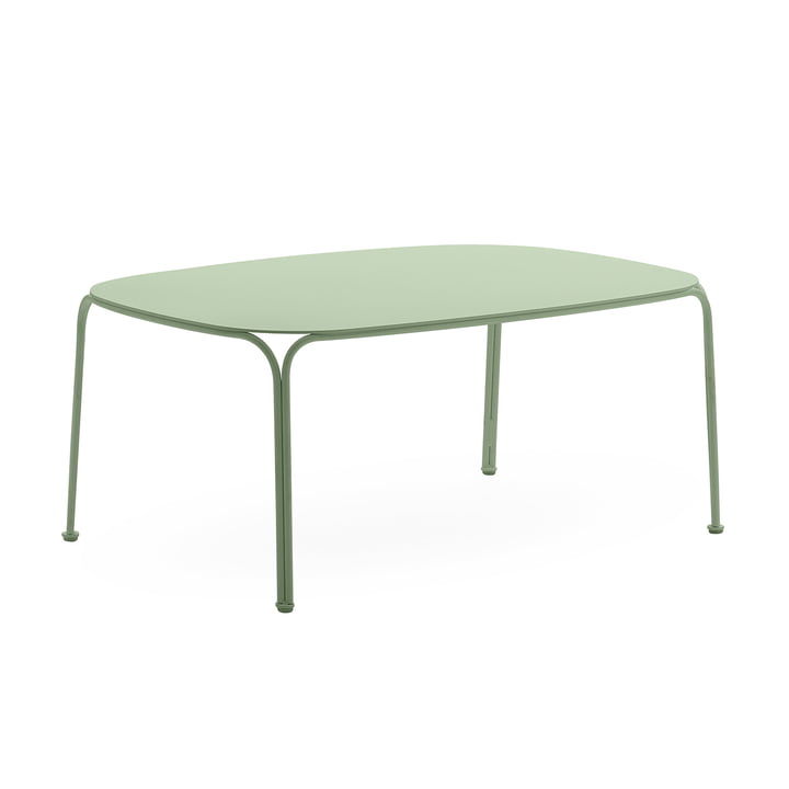 Hiray Table de jardin basse, H 38 cm, vert de Kartell