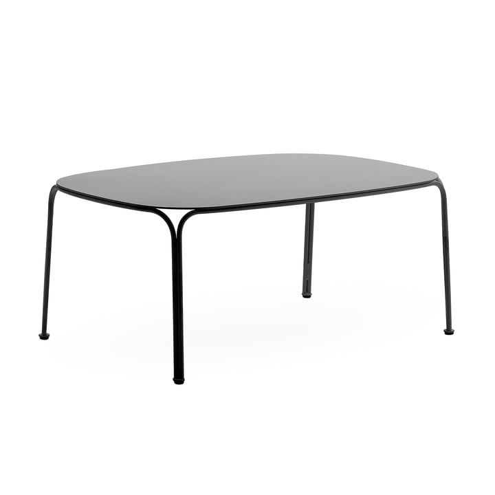Hiray Table de jardin basse, H 38 cm, noir de Kartell