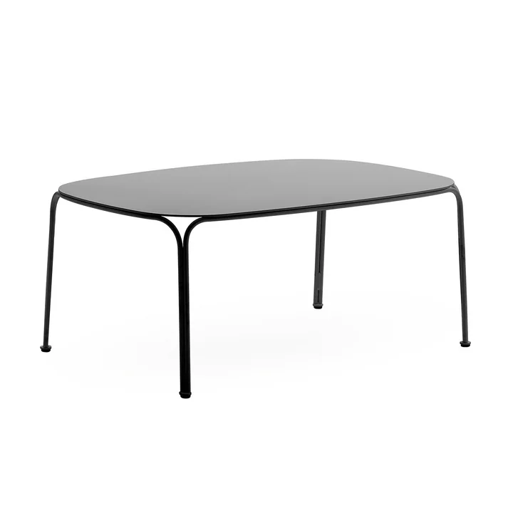 Hiray Table de jardin basse, H 38 cm, noir de Kartell