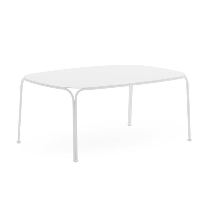 Hiray Table de jardin basse, H 38 cm, blanc de Kartell
