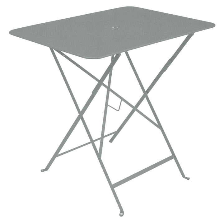 Fermob - Bistro Table pliante, 77 x 57 cm, gris lapilli