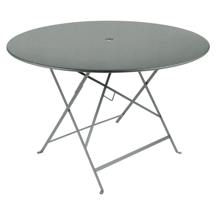 Fermob - Bistro Table pliante Ø 117 cm, gris lapilli