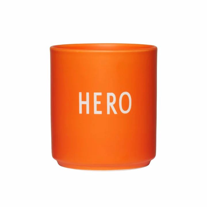 AJ Favourite Tasse en porcelaine de Design Letters dans la version Hero / orange