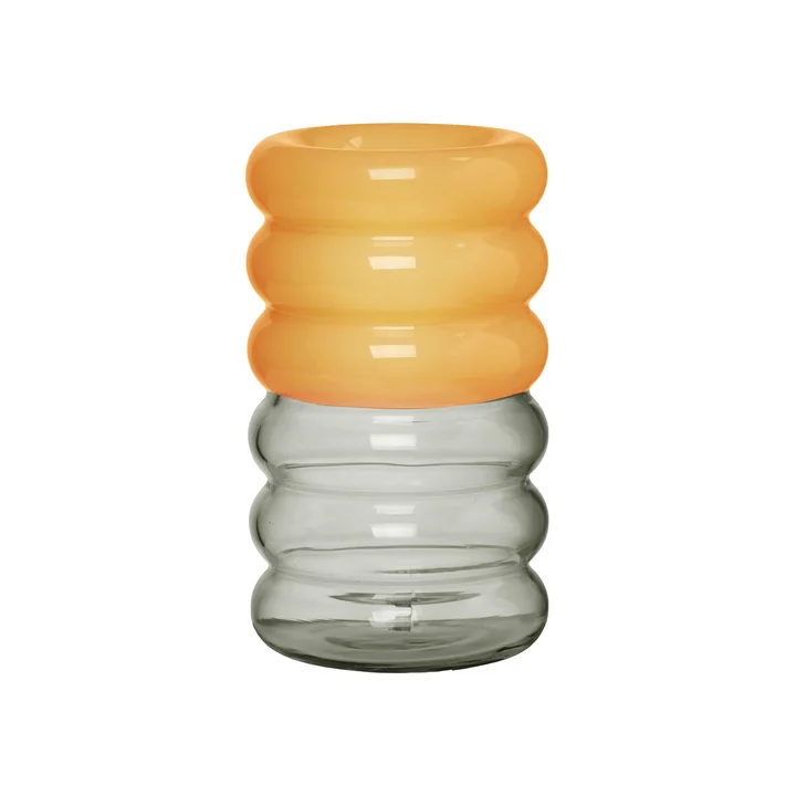 Hoop Chandelier de Design Letters dans la version smoke / milky yellow