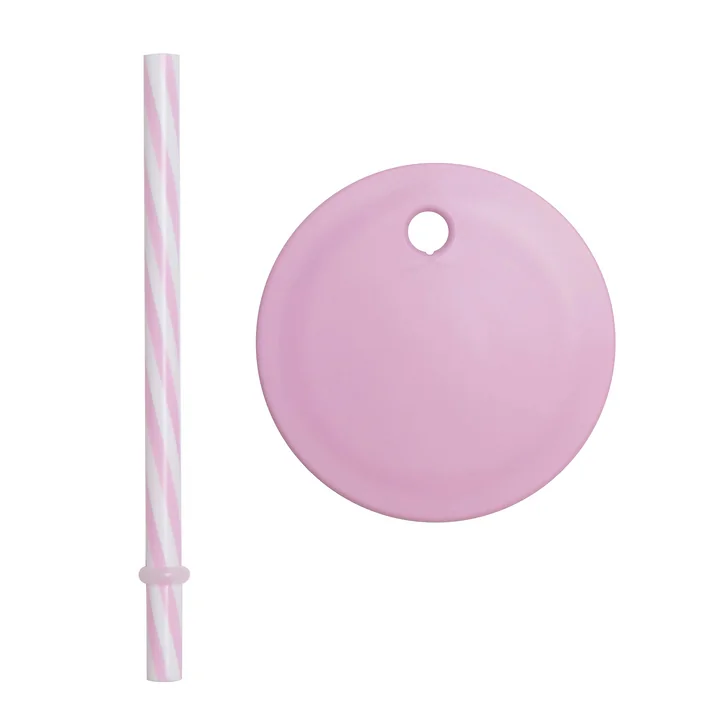 Couvercle de paille pour Kids Eco Gobelet & Verre à boire de Design Letters dans la couleur lilas