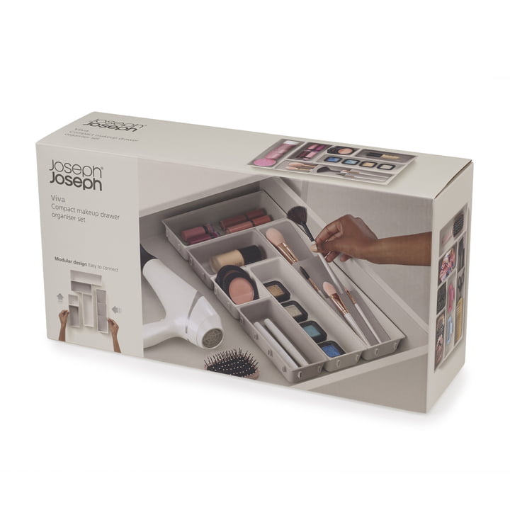 Viva Organiseur de maquillage, shell (set de 7) de Joseph Joseph