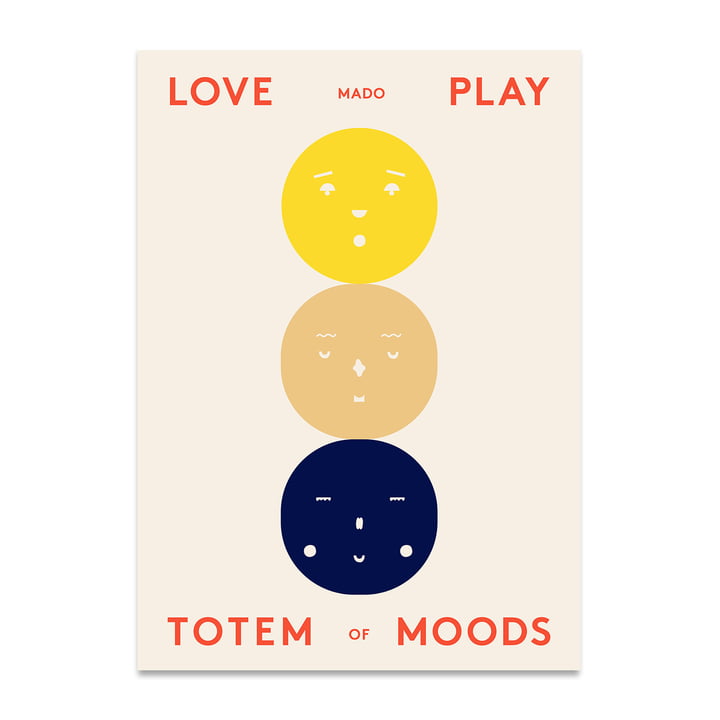 Totem of Moods Poster, 50 x 70 cm de Paper Collective